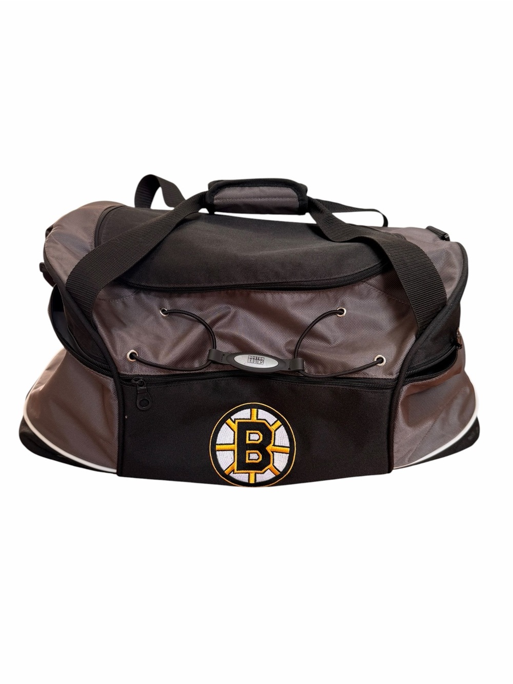 Boston Bruins Black and Gray Team Duffel Bag